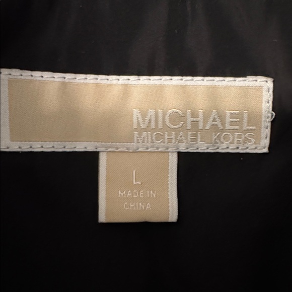 Michael Kors Black Quilted Vest with Gold Accents - Picture 3 of 9